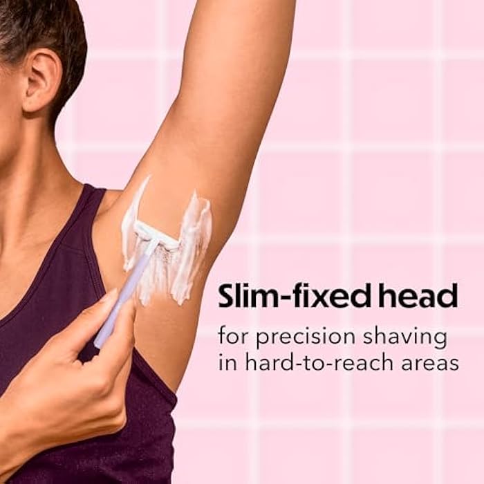 BIC Silky Touch Women's Disposable 2 Blade Razors, Pretty Pastel Handles and Travel Ready, 10-Pack - Image 4